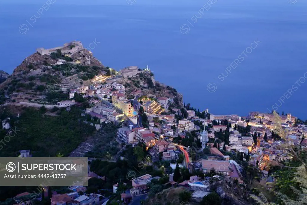 Castello Sarazeno, Monte Tauro, Taormina, Sicily, Italy