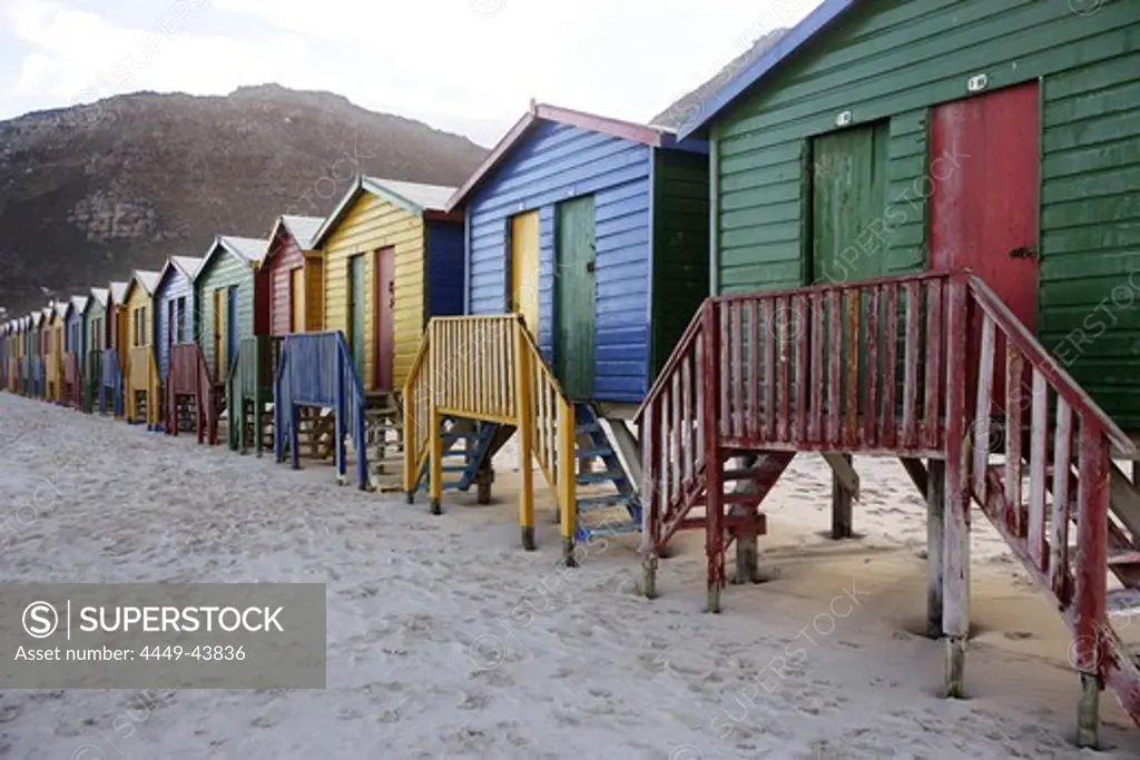 Beach huts, Muizenberg, Western Cape, South Africa