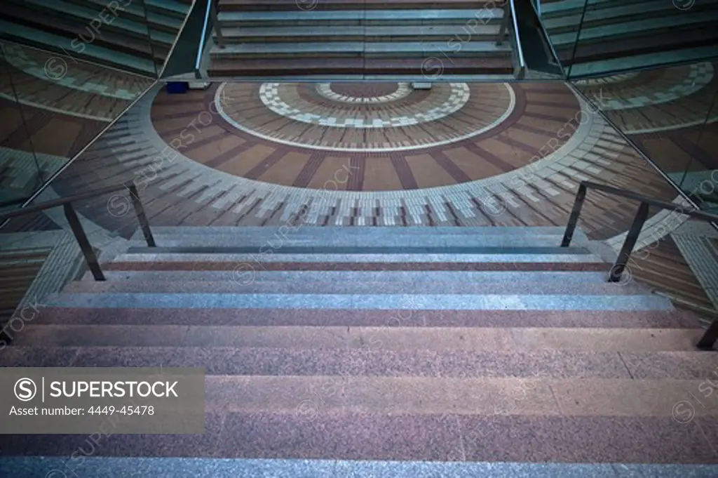 Staircase to metro, La Defense, Paris, France