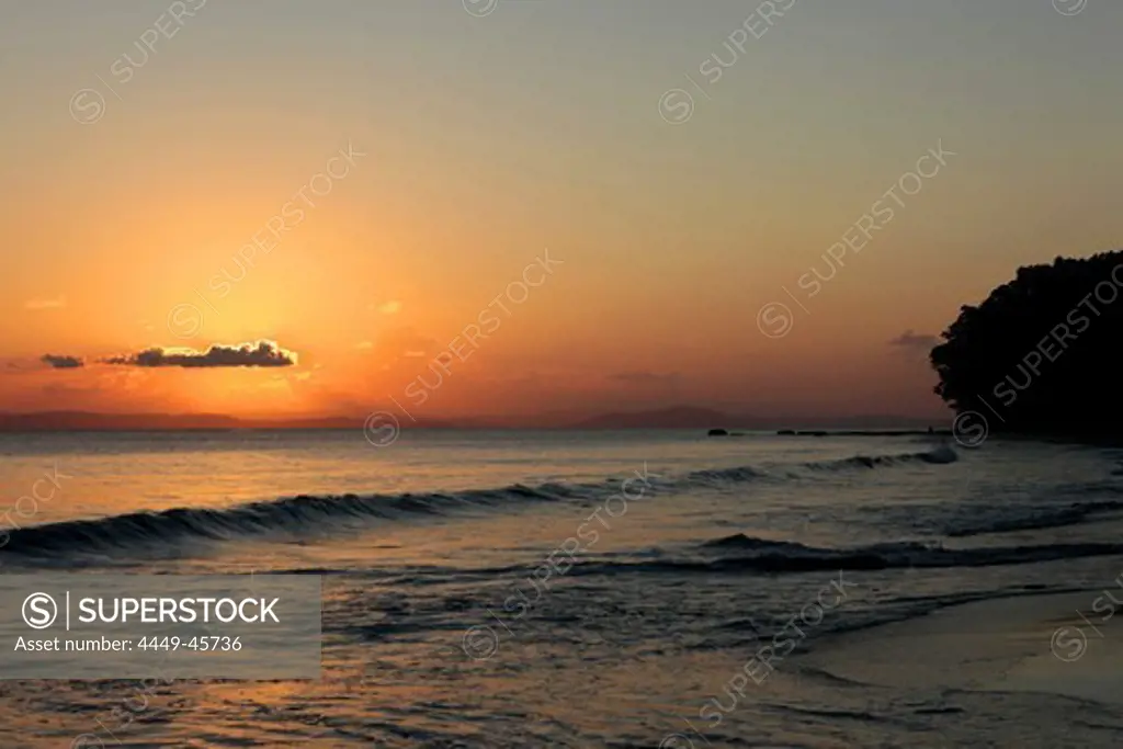 Radha Nagar Beach at sunset, Beach 7, Havelock Island, Andamans, India