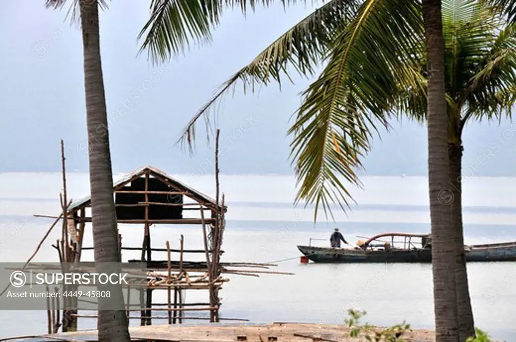Cau Hai lagoon near Da Nang, Vietnam
