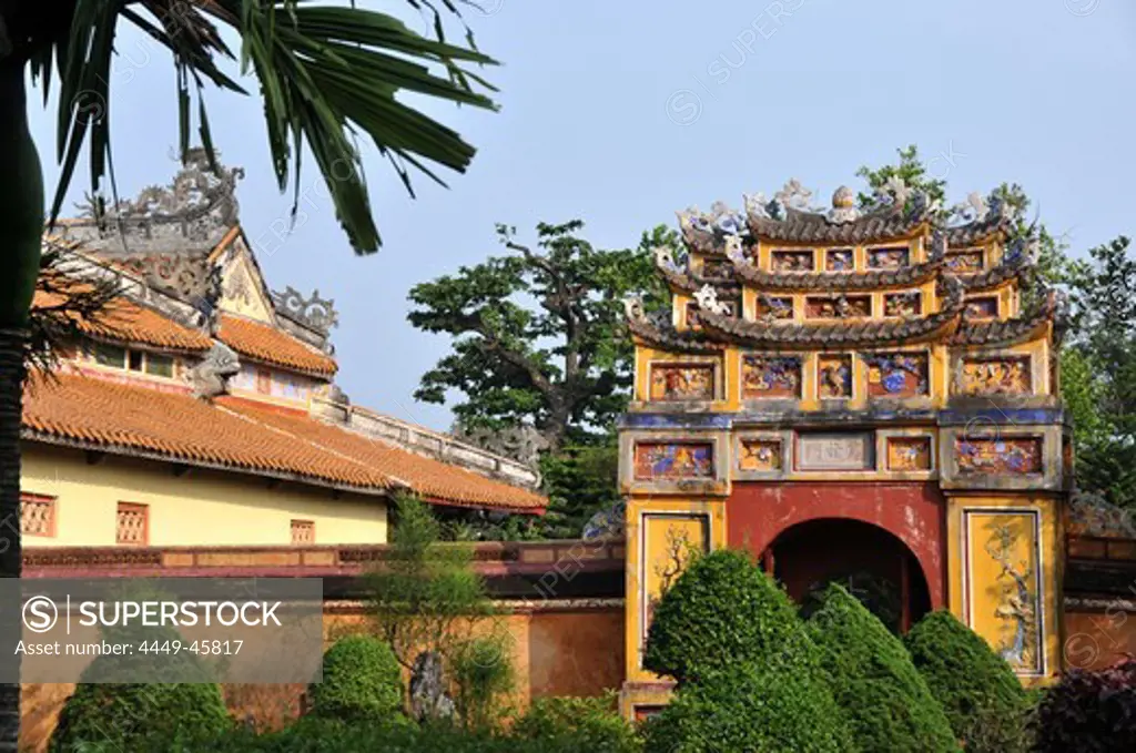 Temple of father of the dynasty, Hung Mieu in the citadel, Hoang Thanh, Hue, Vietnam