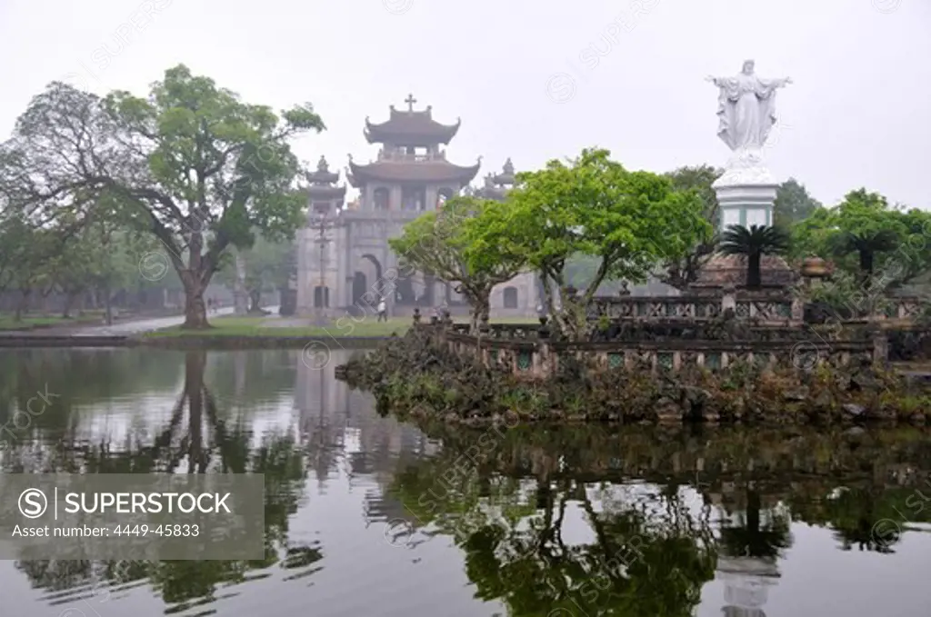 Cathedral of Phat Diem in Halong bay near Ninh Binh, north Vietnam, Vietnam
