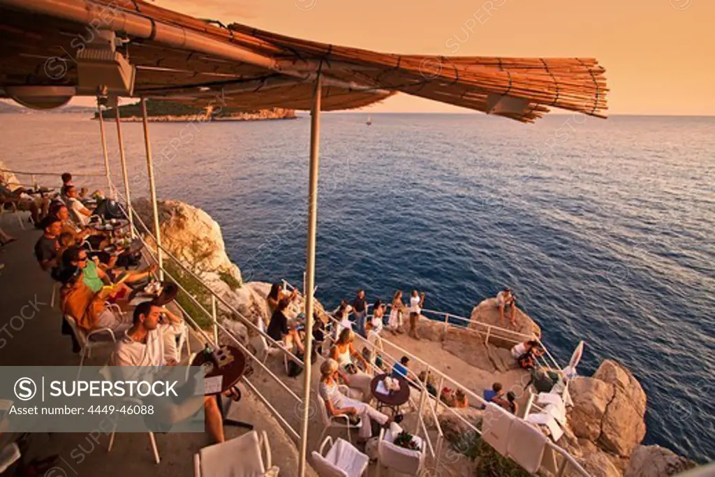 Sunset beach Bar, Buza Bar, Dubrovnik, Croatia