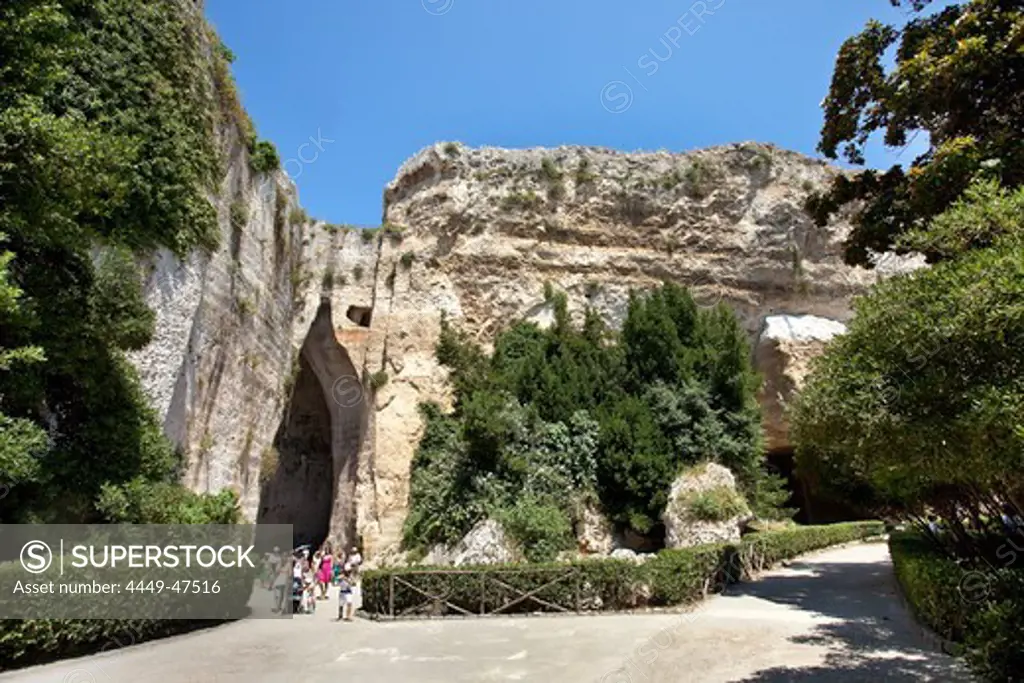 The ear of Dyonisus, archeological zone, Neapolis, Syracuse, Sicily, Italy