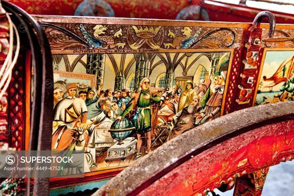 Traditioneal horse drawn cart, Castel Donnafugata, Sicily, Italy
