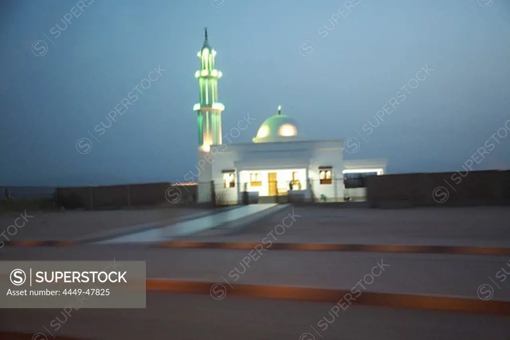 Mosque at night, Hourgada, Egypt