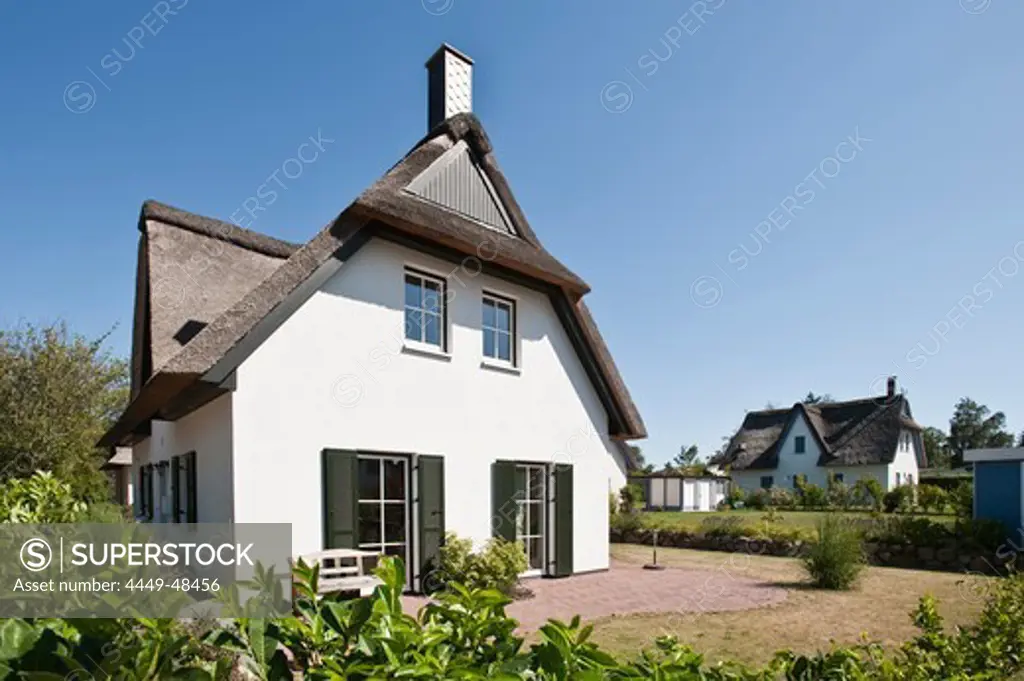 Thatched-roof houses, Poel island, Mecklenburg-Vorpommern, Germany
