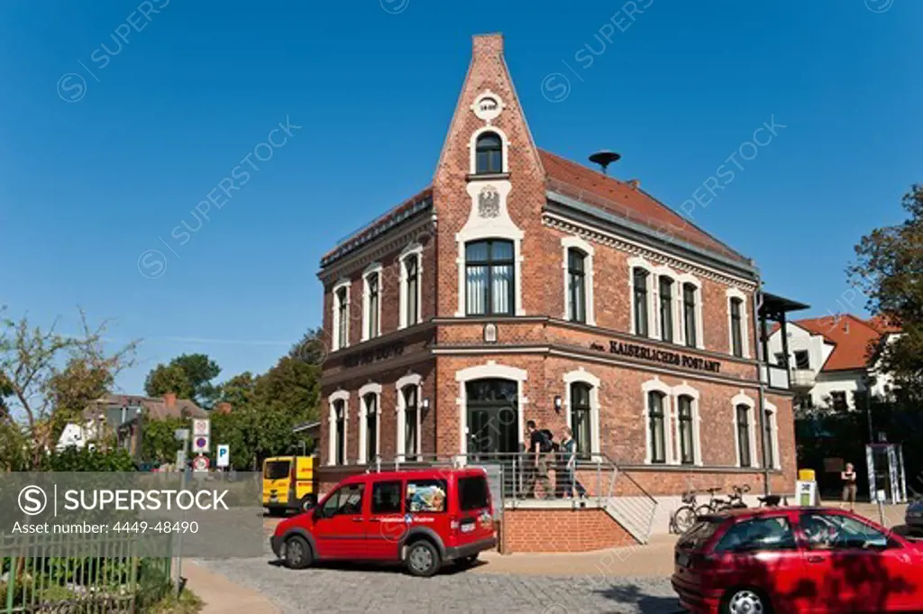 Brick building, Wustrow, Fischland-Darss-Zingst, Mecklenburg-Vorpommern, Germany