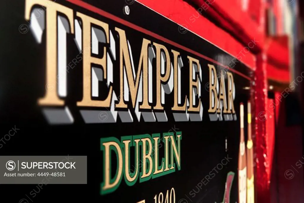 Irish pub, Temple Bar area, Dublin, County Dublin, Ireland