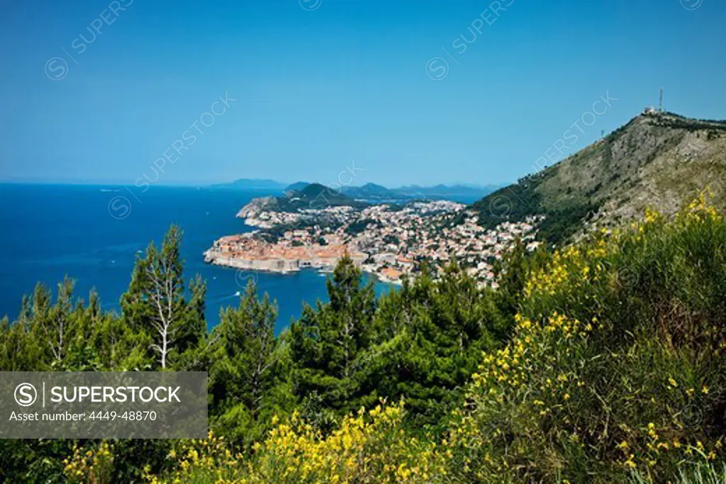 View over old town, Dubrovnik, Dalmatia, Croatia