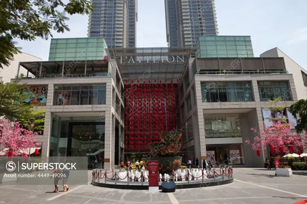 Shoppingcenter Pavillion at the Entertainment district Bukit Bin, Kuala Lumpur, capital of Malaysia, Asia