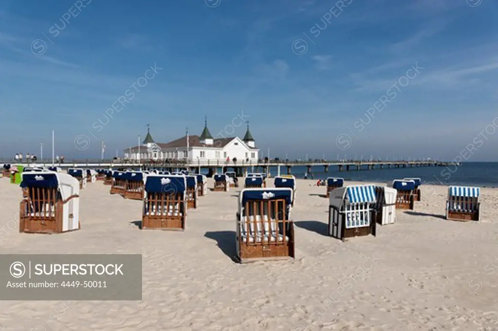 Pier of Ahlbeck, Usedom, Mecklenburg-Western Pomerania, Germany