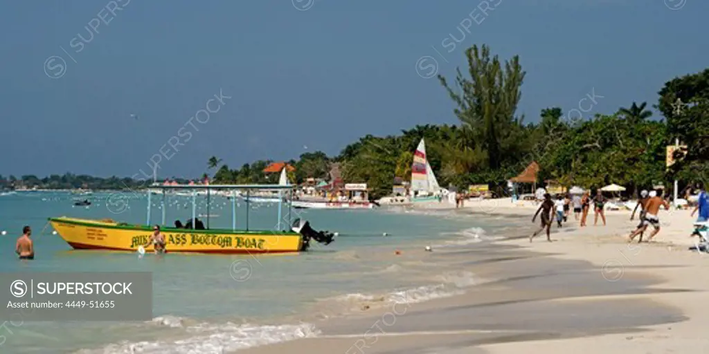 Jamaica Negril beach palm tree