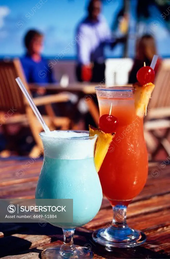 Exotic drinks, Blue Haven Hotel Scarborough, Trinidad und Tobago, Caribbean