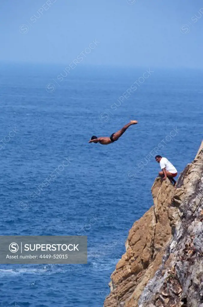 Cliff jumping, Guerro, Acapulco, Mexico, Central America, North America