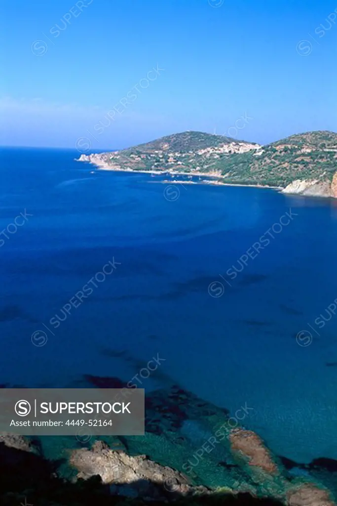 Coastline near Cargése, Corsica, France