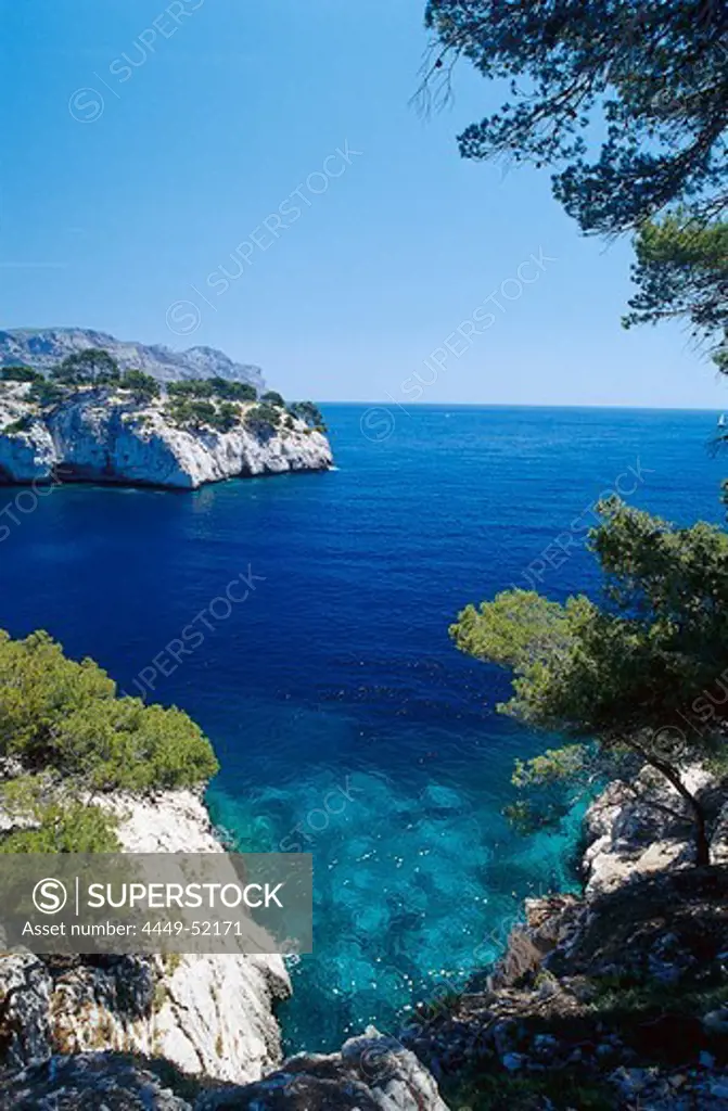 Calanque de Port-Miou, Cote d'Azur, Bouches-du-Rhone, Provence, France