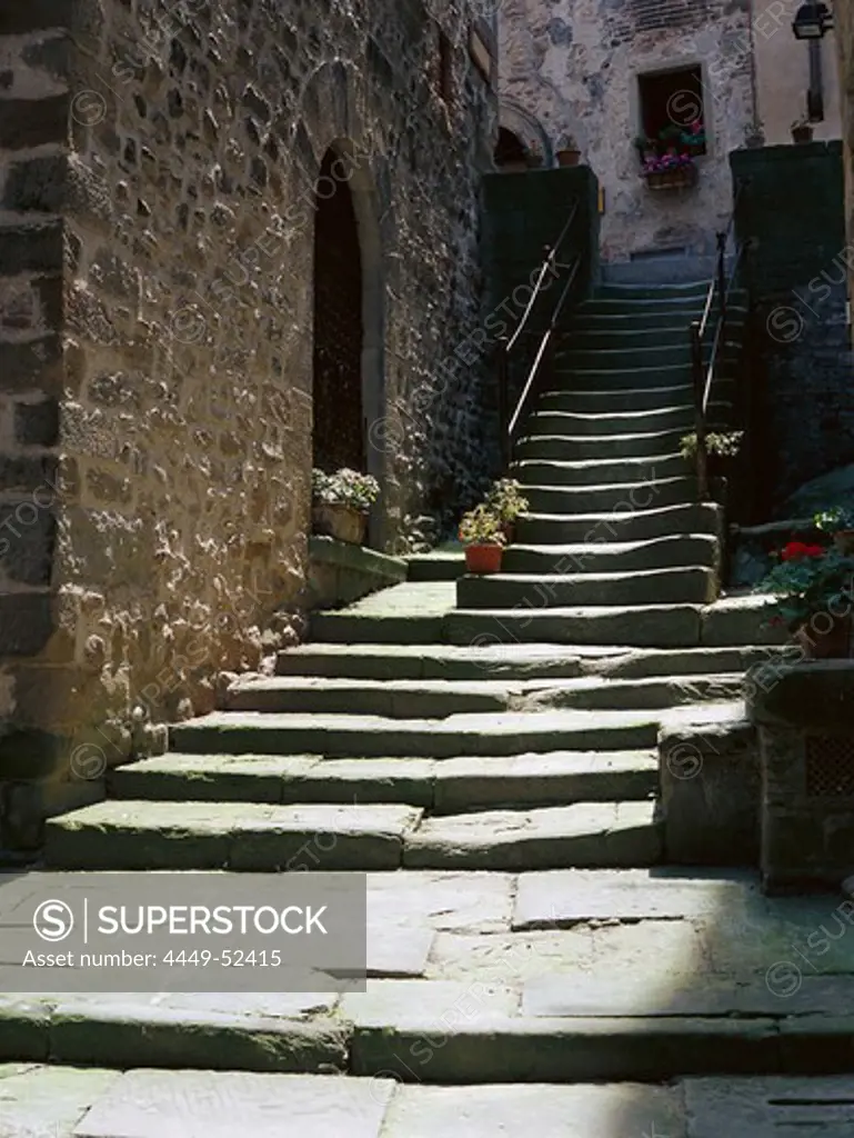 Stairs, Anghiari, Tuscany, Italy