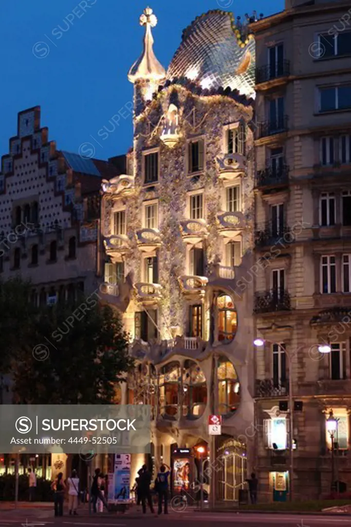 Casa Batllo by Antoni Gaudi, Barcelona, Spain