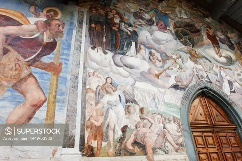 Fresco, San Michele Church, Riva Valdobbia, Valsesia, Piedmont, Italy