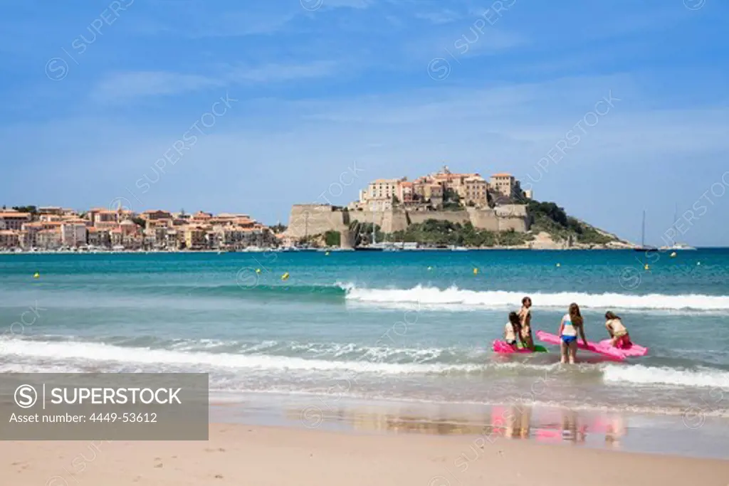 Beach near Calvi, Corsica, France, Europe
