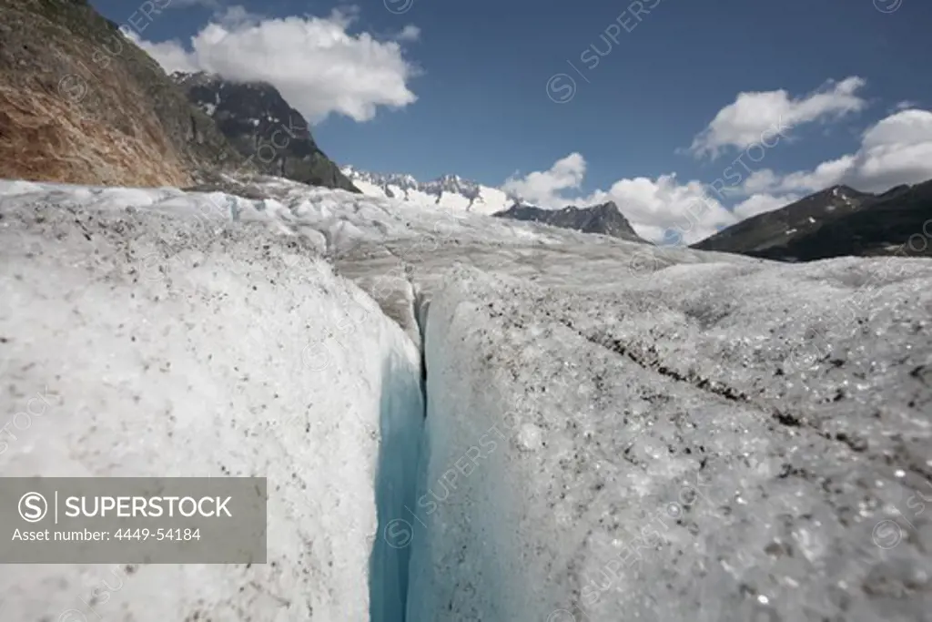 Aletsch Glacier, Bettmeralp, Canton of Valais, Switzerland