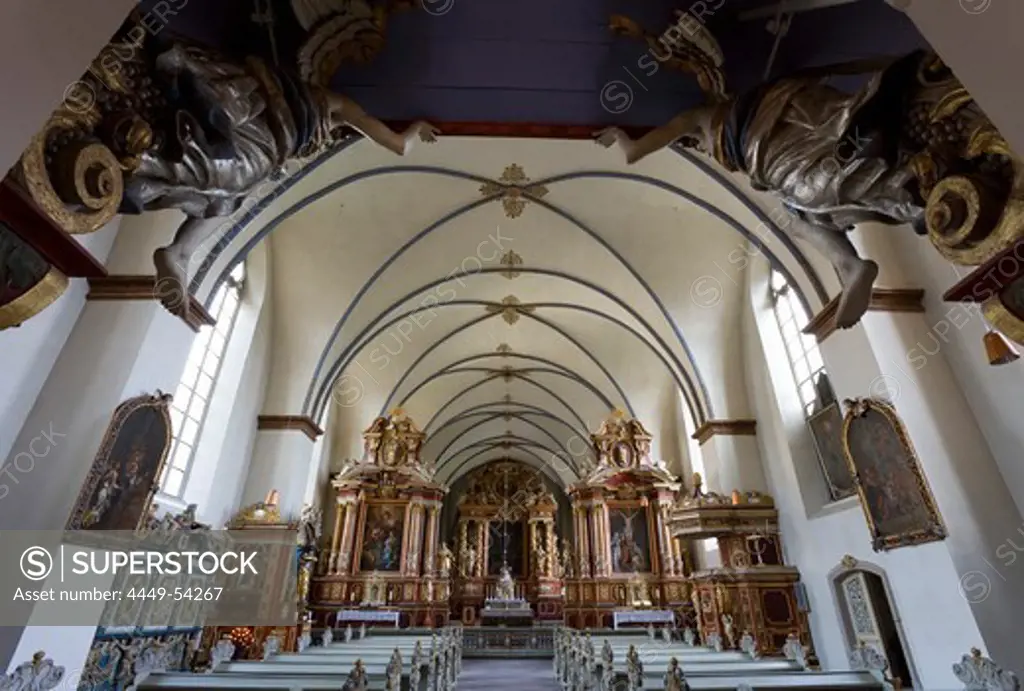Basilica St. Stephanus and St. Vitus of Corvey monastery, Hoexter, North-Rhine-Westphalia, Germany, Europe