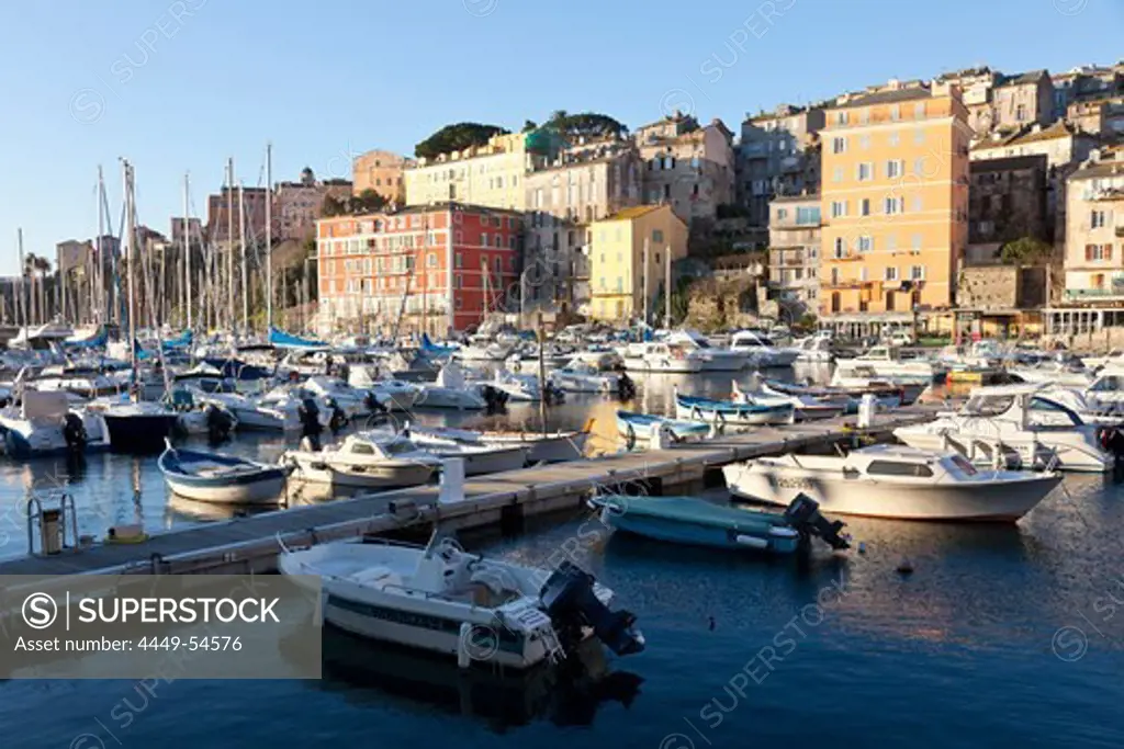 Port de Plaisance in the morning, Bastia, Corsica, France