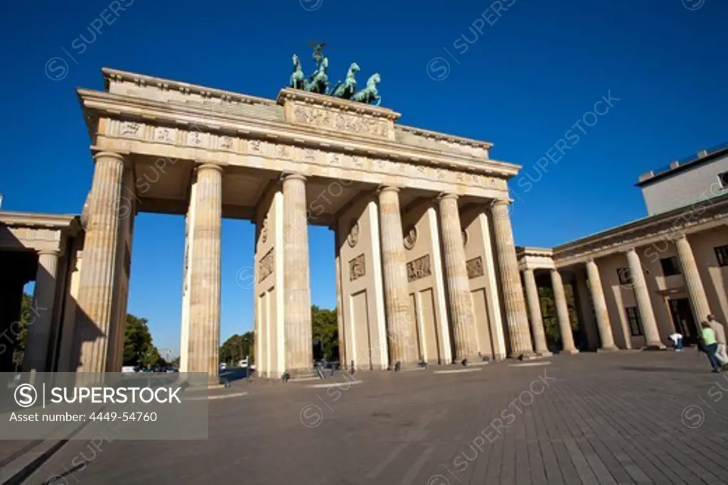 The Brandenburg Gate on Pariser Platz, Berlin, Germany