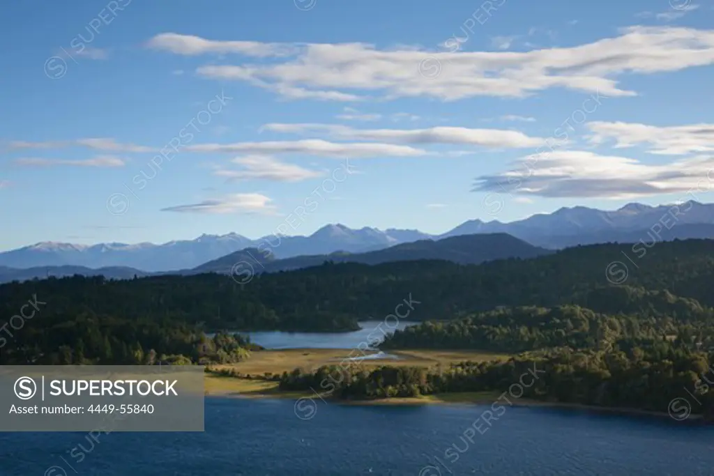 Landscape at Lago Moreno, Nahuel Huapi National park, near San Carlos de Bariloche, Rio Negro, Patagonia, Argentina