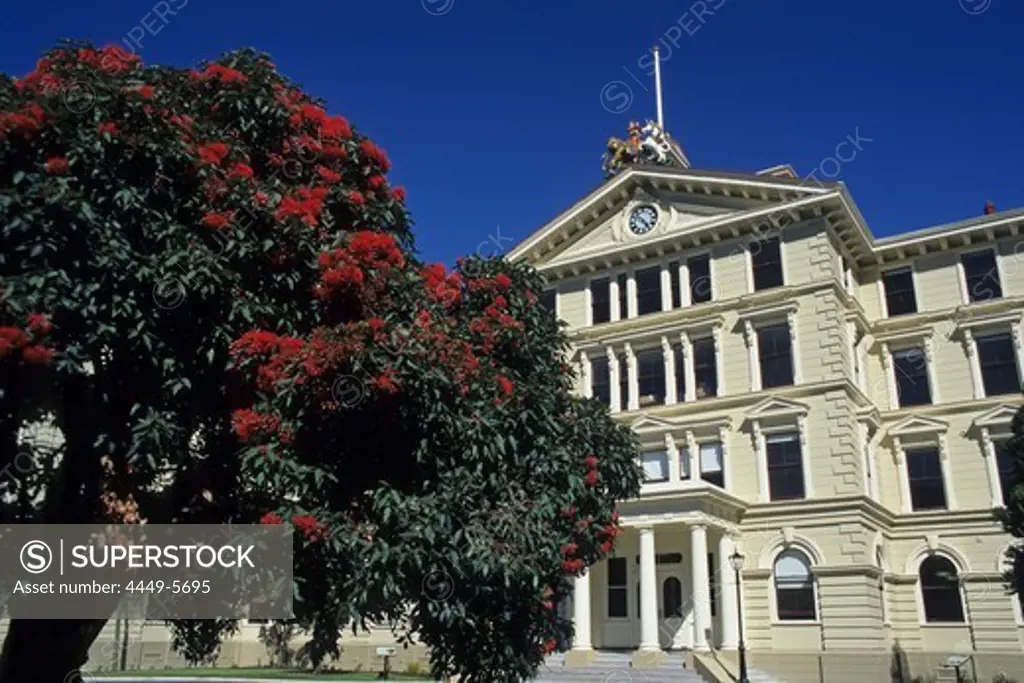 Old Parliament, second largest timber building in the world, capitol, Wellington, North Island, New Zealand