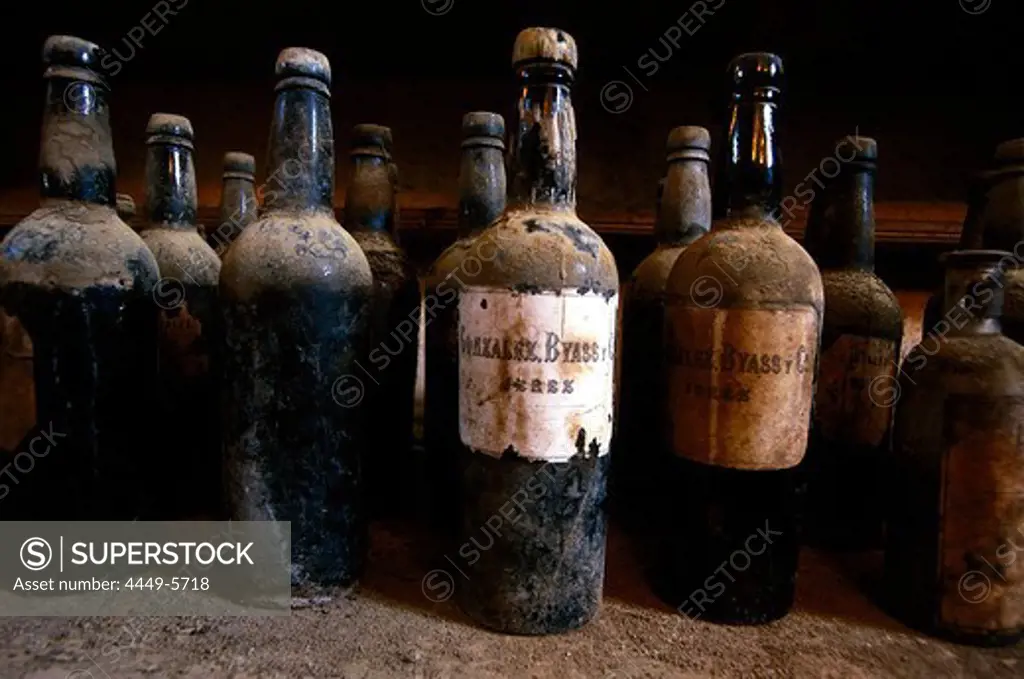 Old Bottles, Bodega, Andalucia, Spain, Europe