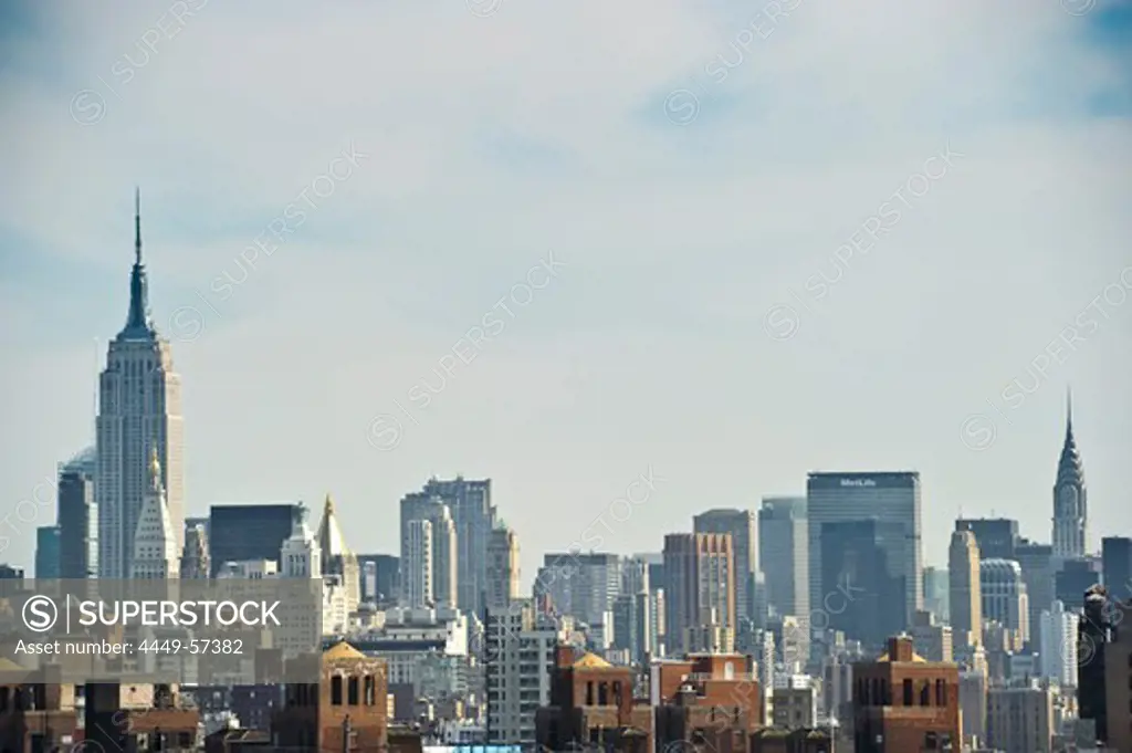 skyline of Manhattan, New York, USA