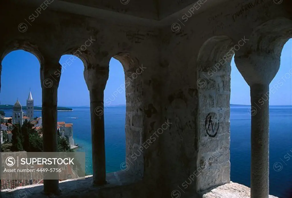 View from Christoph Church, Rab Island Croatia