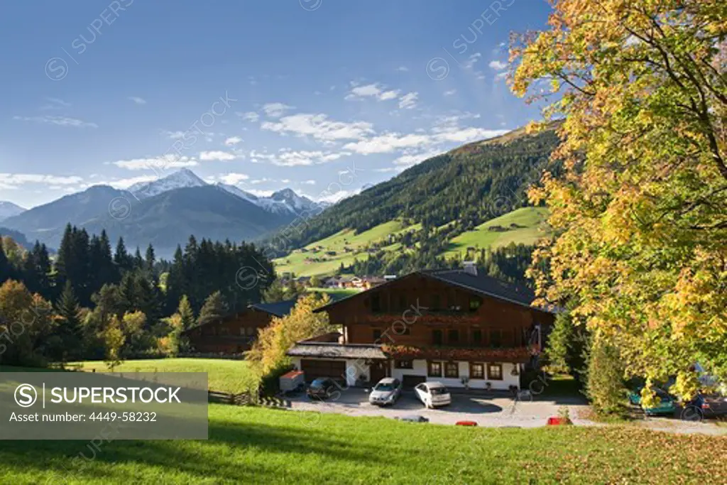 Farmhouse in the mountains, Alpbachtal, Tyrol, Austria, Europe