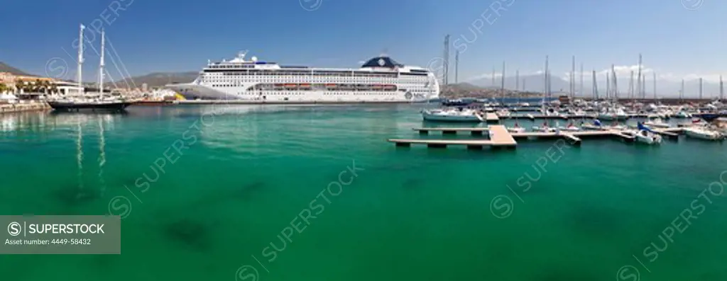 Ships in the harbor of Ajaccio, Ajaccio, Corsica, France