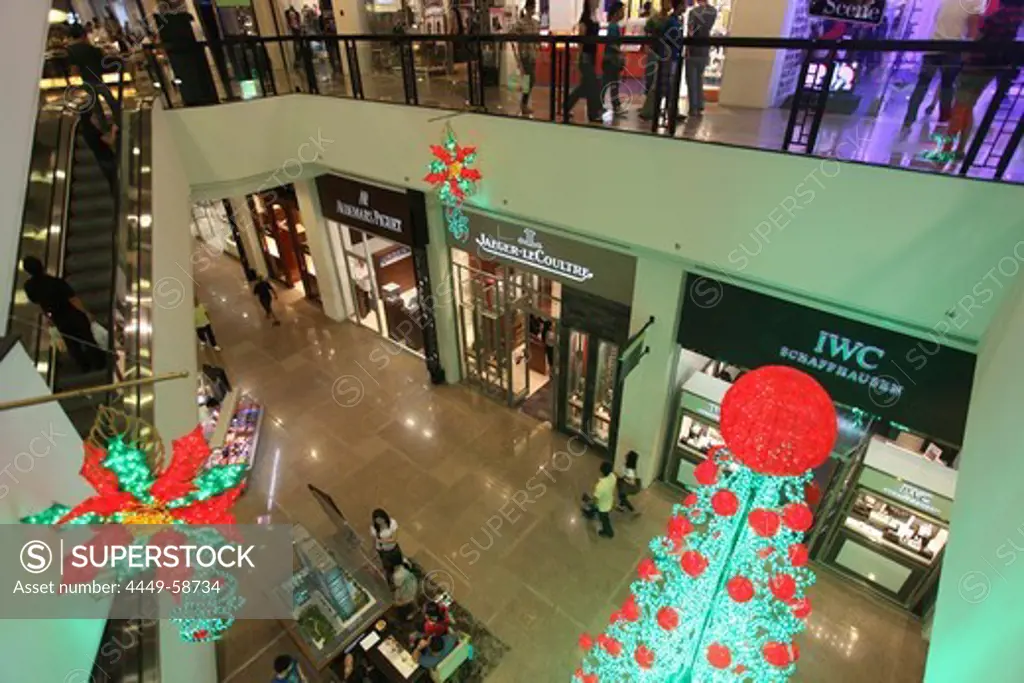 Christmas tree, Greenbelt 5 shopping mall in Makati, Manila, Makati City, Manila, Luzon Island, Philippines
