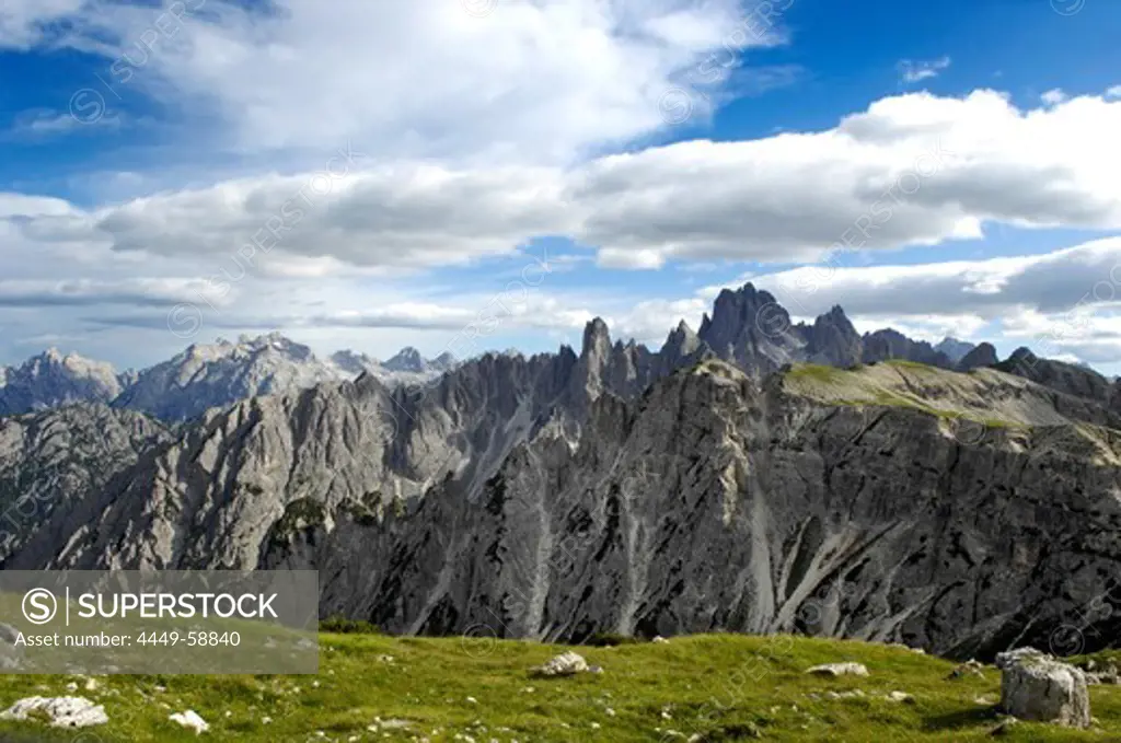 The Sextner Dolomites, UNESCO world natural heritage, Dolomites, South Tyrol, Trentino-Alto Adige, Italy