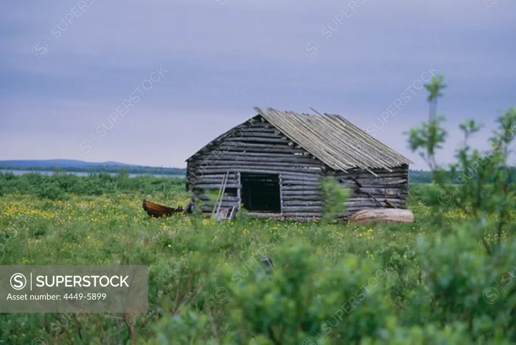 Old Wooden Barn, Lapland, Finland, Europe