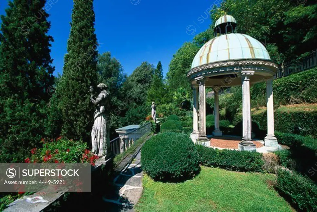 Parc, Villa Scherrer, Morcote, Lago di Lugano Tessin, Switzerland