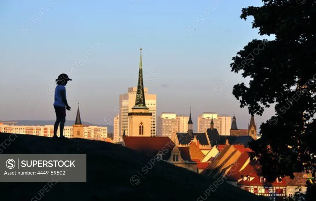 View from the Citadell, Erfurt, Thuringia, Germany