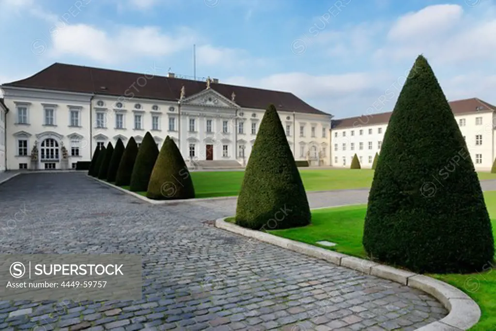 Castle Bellevue, Residence of the Federal President, Berlin center, Berlin, Germany, Europe