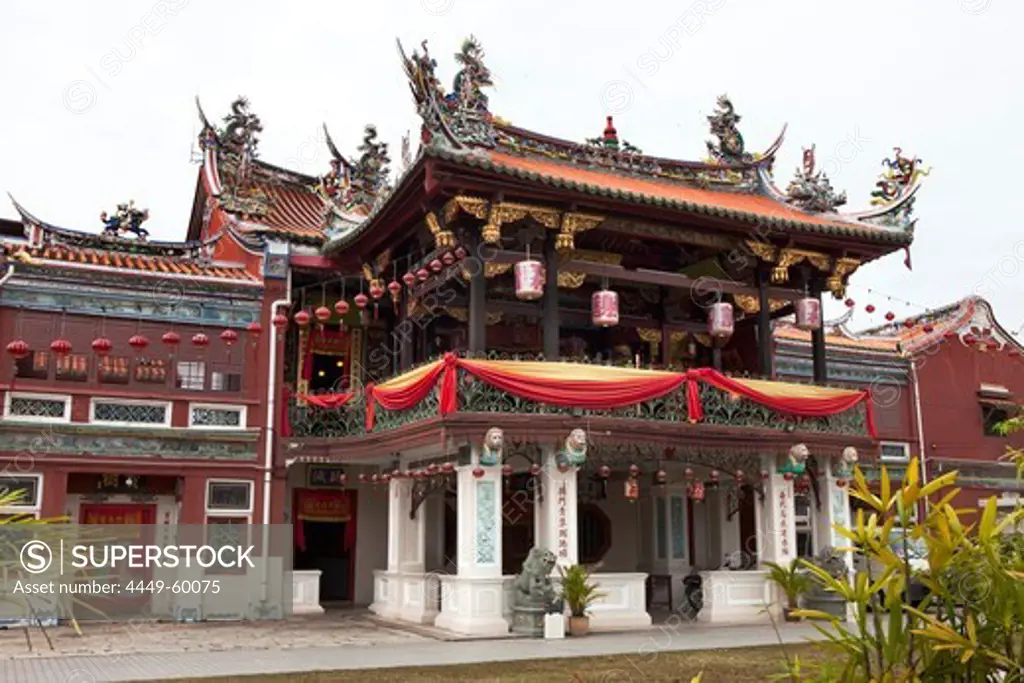 Chinese temple in the historical town of George Town, Penang state and island, Malaysia, south east Asia
