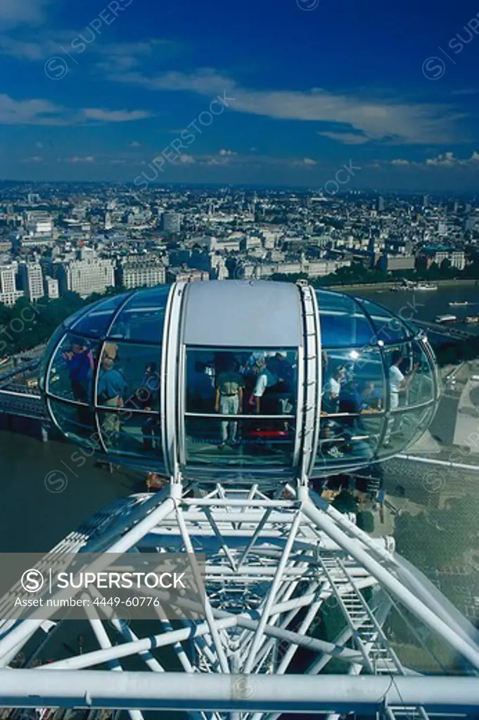 The London Eye cabine, London, England, Great Britain