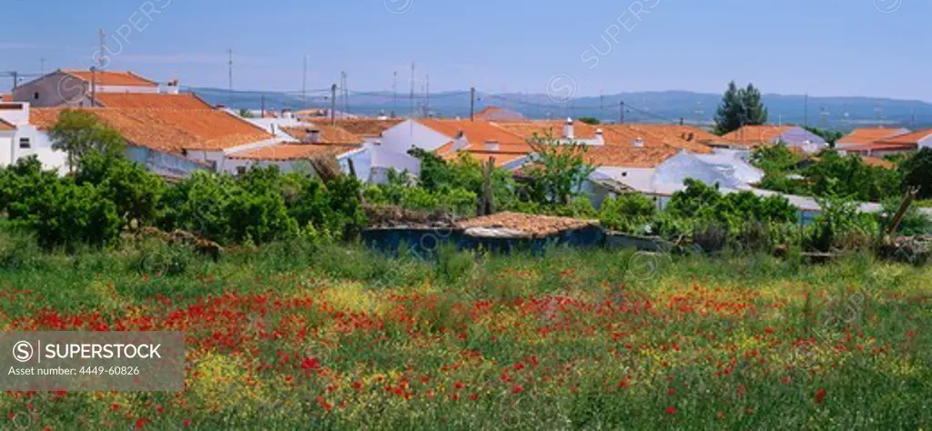 Small town, Villa Verde de Ficalho, near Serpa, Alentejo, Portugal, Europe
