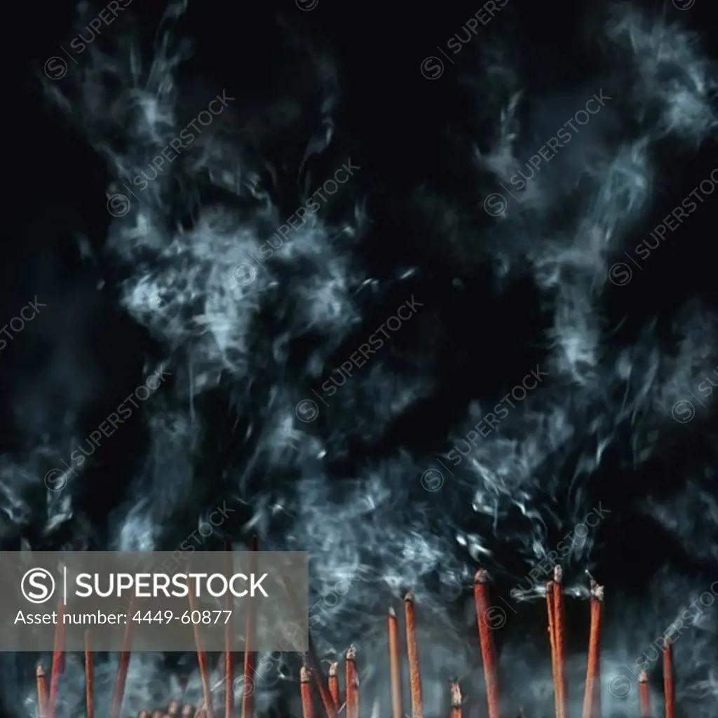 Incense in temple, Beijing, China, Asia