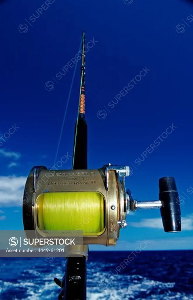Big Game Fishing Rod, Bahamas, Atlantic Ocean
