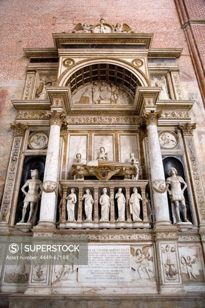 Doge tomb, Basilica di San Giovanni e Paolo, San Zanipolo Church, Venice, Veneto, Italy