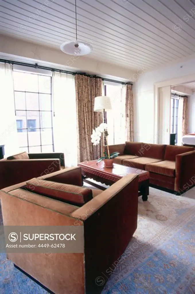 Interior view suite, Hotel The Bowery, Manhattan, New York, USA, America
